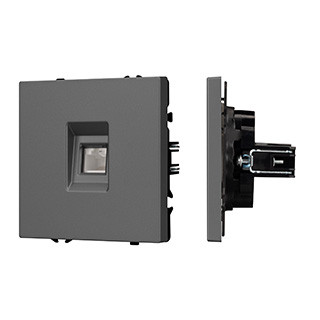 054307 - Механизм компьютерной розетки SCT-NOBE-MPC1-SFPL-GR (RJ-45, CAT6) (Arlight, -)