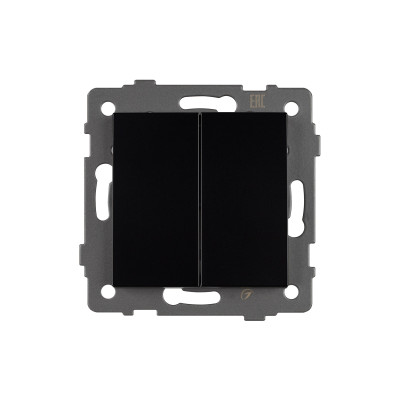 049893 - Механизм выключателя двухклавишный проходной SWT-MKP2-PL-BK-V (250V, 10A) (Arlight, -)