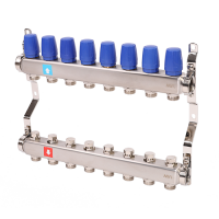 Коллектор без расходомеров, 8 выходов, MS.408.06