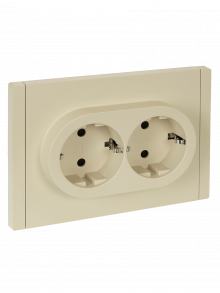 FORTE&PIANO Роз. 2-я с з/к з/ш б/к 16А FP423 ван. IEK, FP-R24-16-1-K10