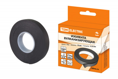 Изолента вулканизирующая 19 мм 9 метров TDM Electric, SQ0526-0602