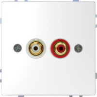 D-Life Аудиорозетка "тюльпан", белый лотос