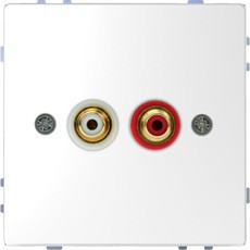 D-Life Аудиорозетка "тюльпан", белый лотос