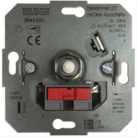 Роторный LED диммер с роторным ВКЛ/ВЫКЛ, 5544.03VEINS