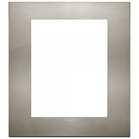 Vimar Накладка CLASSIC на 8 модулей сталь матовая, 19668.08