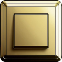 Gira Выключатель 1-клавишный, Латунь, серия Classix