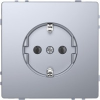 D-Life Розетка 2К+З 16 А, 250 В~, нерж. сталь D-Life Розетка 2К+З 16 А, 250 В~, нерж. сталь