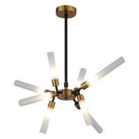 ST LUCE SL1620.242.08 Люстра потолочная ST-Luce Матовое золото, Черный/Белый G9 8*5W