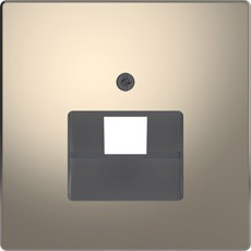D-Life Накладка для розетки 1-ной RJ45, никель