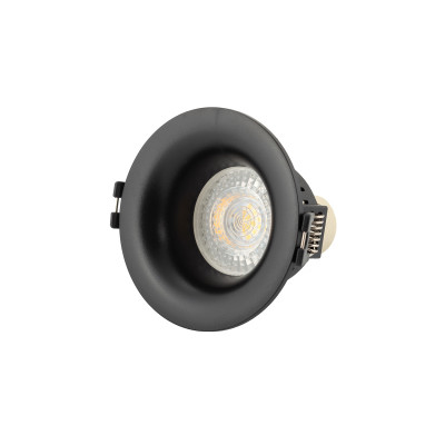 Denkirs DK3024-BK Встраиваемый светильник, IP 20, 10 Вт, GU5.3, LED, черный, пластик