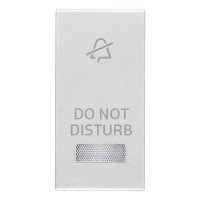 Vimar Кнопка 1M + диффузор с символом DND, серебро матовое, 20026.DND.N