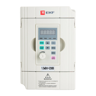 Преобразователь частоты 1,5/2,2кВт 1х230В VECTOR-100 EKF PROxima