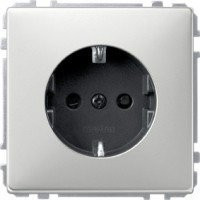 MERTEN МЕХАНИЗМ розетки 16А с з/к с/ шт. СТАЛЬ QF SD
