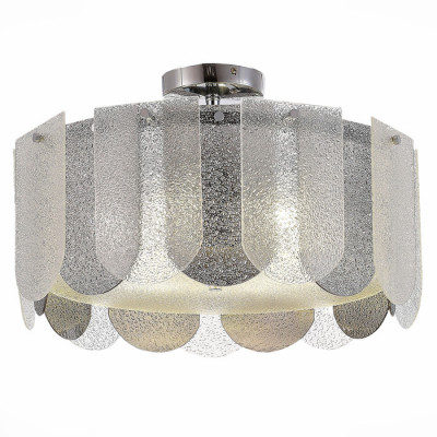 ST LUCE SLE1125-102-06 Светильник потолочный Хром/Прозрачно-Дымчатый E14 6*40W