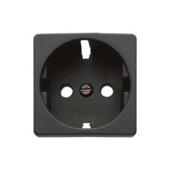 FD16731-M Fede Fede Накладка розетки 2К+3 со шторками для мех-зма FD16523, черная