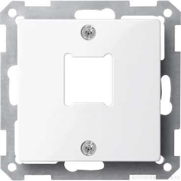 SM Накладка для разъёма LexCom 1хRJ11/RJ45, активно-бел.