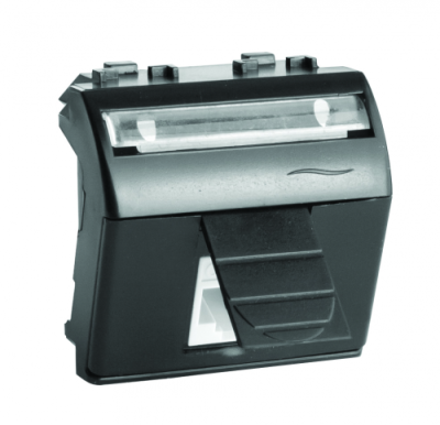 ДКС USB 3.0 со шторкой, Brava, черная, 2мод, 77302N