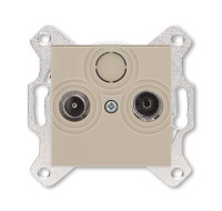 ABB EPJ Levit кофе макиато / белый Розетка TV-R, оконечная, кофе макиато