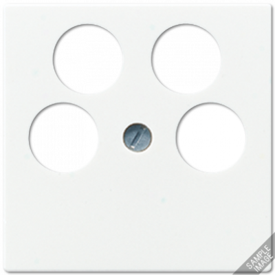 Крышка для SAT-TV-розетки с 4-мя гнездами; мокка, A561-4SAT2MO