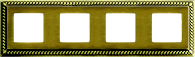 FD01234PB Fede Sevilla Рамка 4-ная, Bright Patina