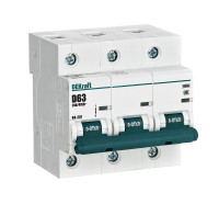 DEKraft Автоматический выключатель 3Р 63А х-ка D ВА-201 10кА