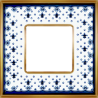FD01341NEOB Fede Vintage Porcelain Рамка 1-ная, Black Lys-Bright Gold