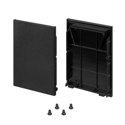 Заглушка LINE-5075-HONEYCOMB BLACK глухая (Arlight, Металл), 044882