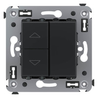 4412183 - ДКС Механизм управления рольставней в стену, "Avanti", "Черный матовый"