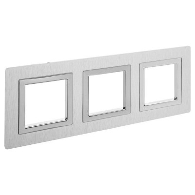 4404836 - ДКС Рамка из алюминия, "Avanti", серая, 3 поста