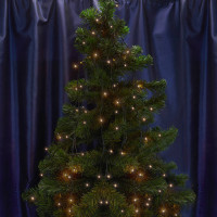 CL34 Гирлянда линейная,  100 LED 2700К, с эффектом стробов, 10 м +1.5м черный шнур, IP65, Feron 32974