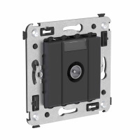 4412523 - ДКС Розетка TV оконечная в стену, "Avanti", "Черный матовый"