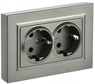 BRITE Роз. 2-я с з/к/ш 16А в сб. РСш12-3-БрШ шамп. IEK, BR-R24-16-K37-F