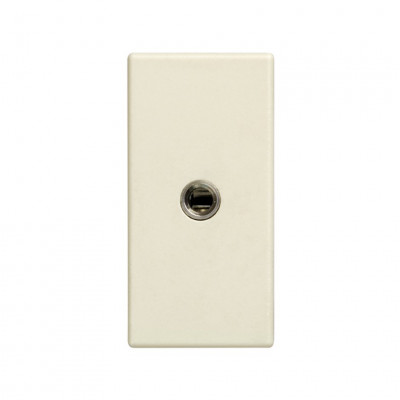 Simon S27 Разъём для наушников 3,5 мм "mini-jack", узкий, винты, сл. кость, 2701092-031