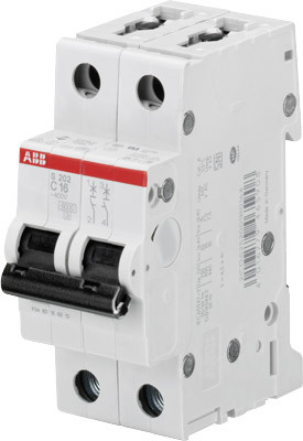 ABB Выключатель автоматический 2-полюсной S202M C40