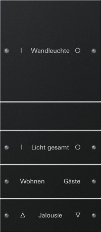 2204005 Gira Набор клавиш 4-клав. (1+3), ГРАВИРОВКА 2204005 Gira Набор клавиш 4-клав. (1+3), ГРАВИРОВКА