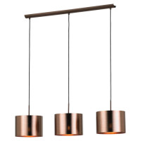39357 Подвес SAGANTO 1, 3x60W(E27), ?285, сталь, коричневый /пластик, медный, коричневый