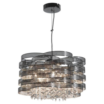 LUSSOLE WILMINGTON Люстра подвесная, цвет основания - хром, плафон - стекло (цвет - прозрачный), 5x40W G9, LSL-3407-05