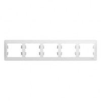 Glossa Рамка 5-ная, горизонтальная, бел. Glossa Рамка 5-ная, горизонтальная, бел.