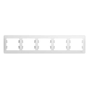 Glossa Рамка 5-ная, горизонтальная, бел.