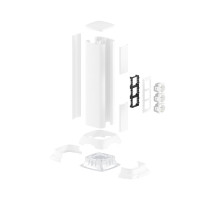 ДКС Алюминиевая колонна, 0.5м, цвет белый, 19552 ДКС Алюминиевая колонна, 0.5м, цвет белый, 19552