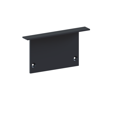 Donel Боковая заглушка для профиля DN18529 Цвет: Черный матовый RAL9005,Серия:DN8ALE, DNCAP18529RAL9005