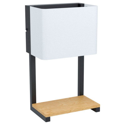 99126 Светод. бра GALDAKAO, 5,4W(LED), L200, H350, A135, сталь, дерево, черн., натур./текстиль, дере