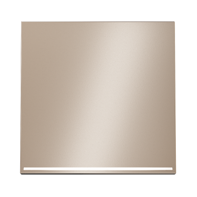 Клавиша для выключателя/переключателя одноклавишного с подсветкой, S70 Metal (платина), VLSM000210