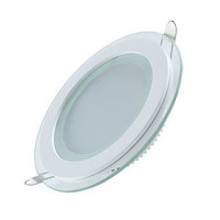 Светильник Gauss Glass круг 12W 900lm 3000K 185-265V IP20 монт ?118 160*35 с дек стеклом LED 1/40, 947111112