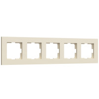 Werkel W0052962/ Рамка на 5 постов Slab (айвори софт), a067787