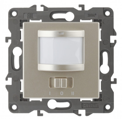 ЭРА 14-4103-04 Elegance Шампань Датчик движения 2-проводной, 180-240В, 200Вт