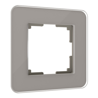 Werkel W0012417/ Рамка на 1 пост Elite (дымчатый, стекло), a057874