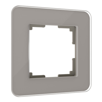 Werkel W0012417/ Рамка на 1 пост Elite (дымчатый, стекло), a057874