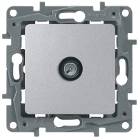 Legrand Розетка TV (телевизионная) - Legrand Etika - оконечная - алюминий, 672465 Legrand Розетка TV (телевизионная) - Legrand Etika - оконечная - алюминий, 672465