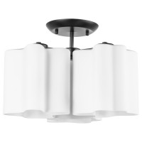 Lightstar 802037 (NUBI-X3A) Люстра NUBI 3х40W E27 ЧЕРНЫЙ МАТОВЫЙ/БЕЛЫЙ (в комплекте)